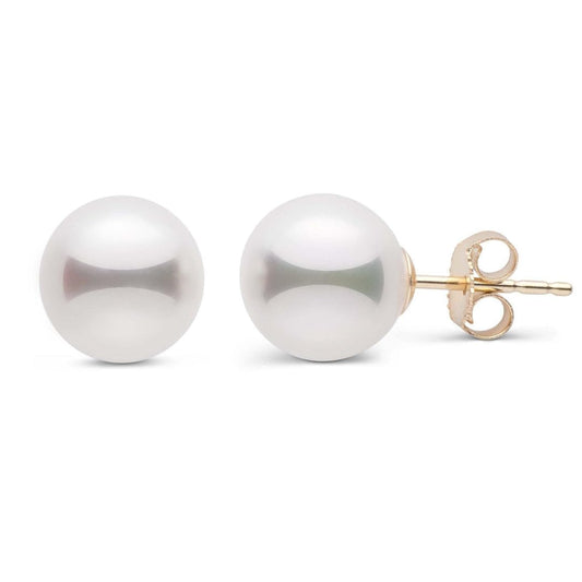 Akoya Cultured Pearls Earrings 18K Yellow Gold - MIMUKA