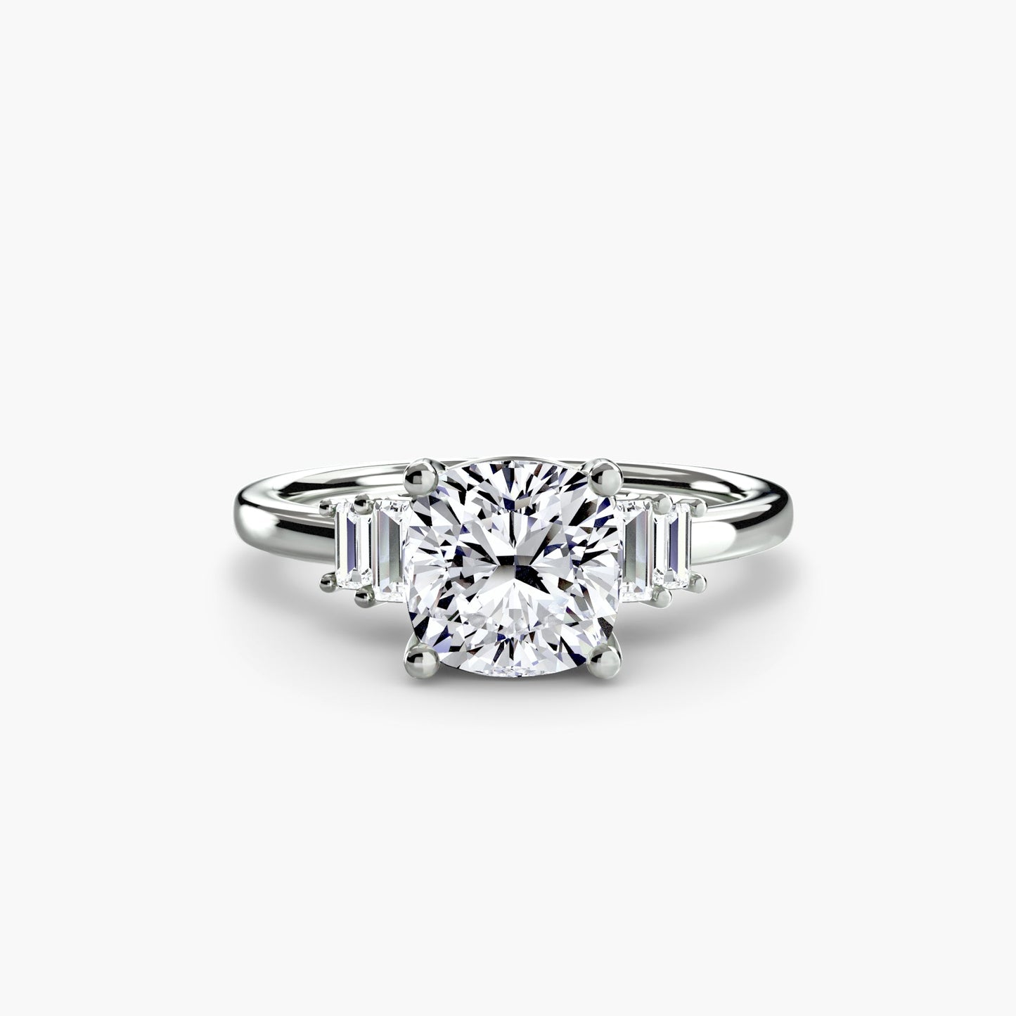 Baguette Accent Solitaire - MIMUKA