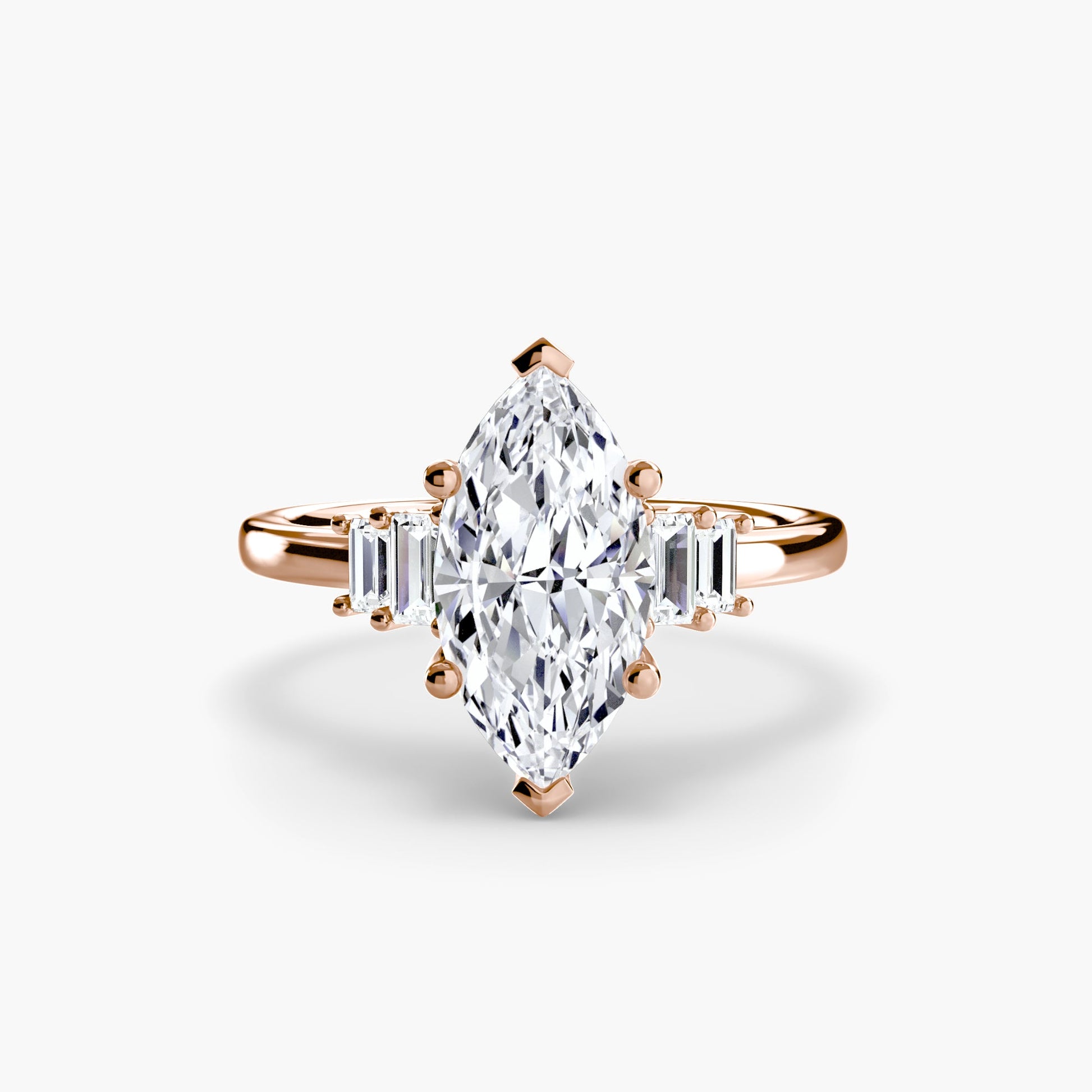 Baguette Accent Solitaire - MIMUKA