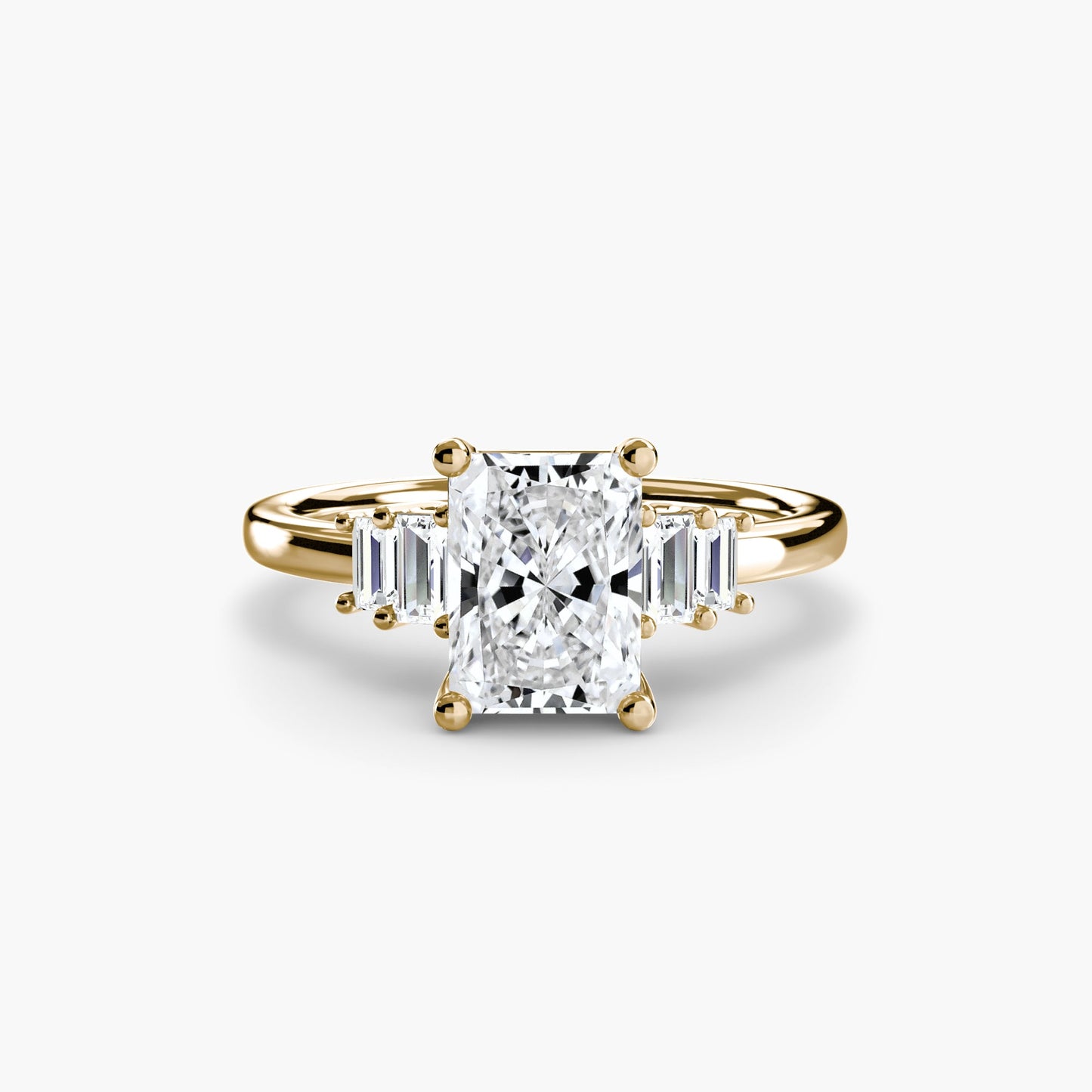 Baguette Accent Solitaire - MIMUKA