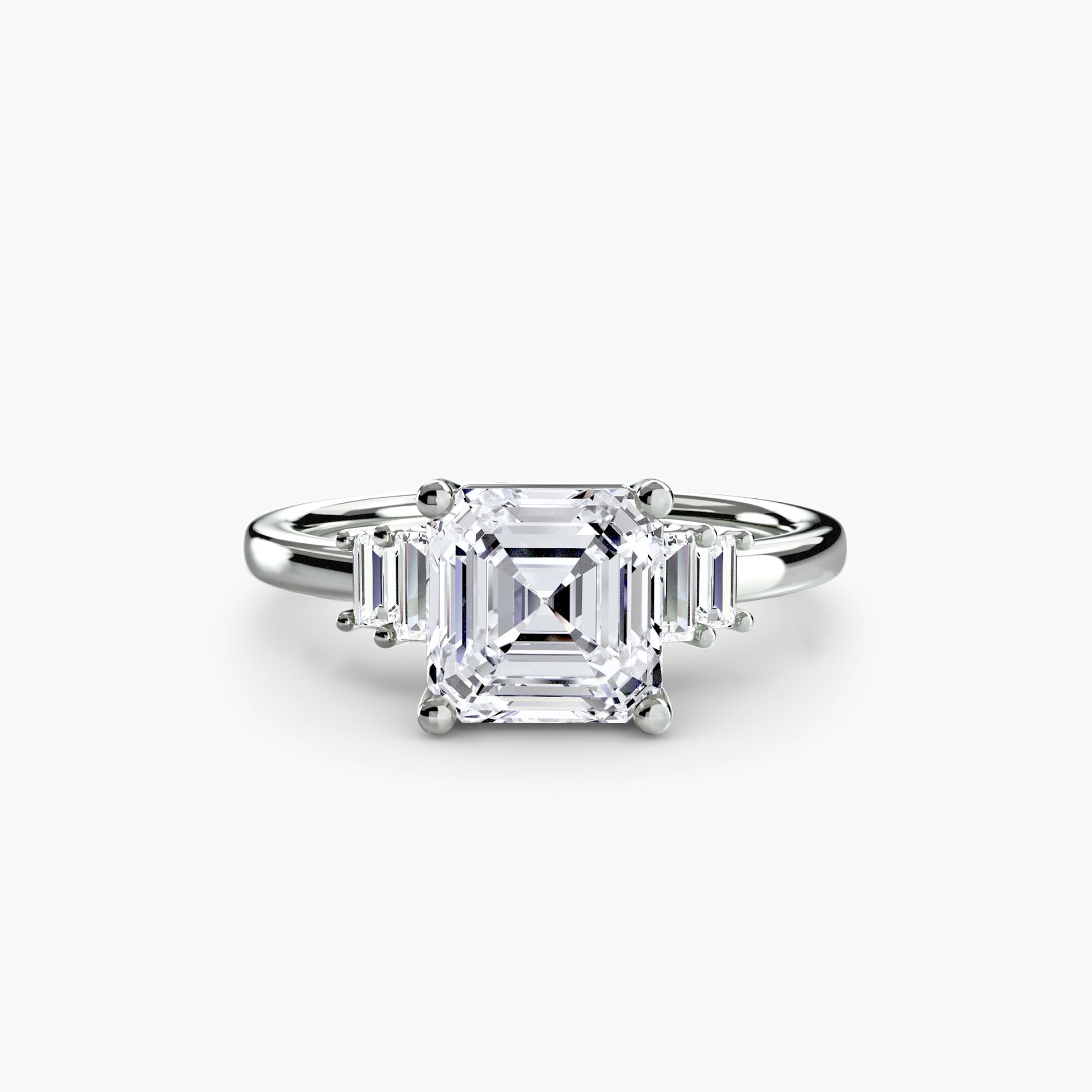 Baguette Accent Solitaire - MIMUKA