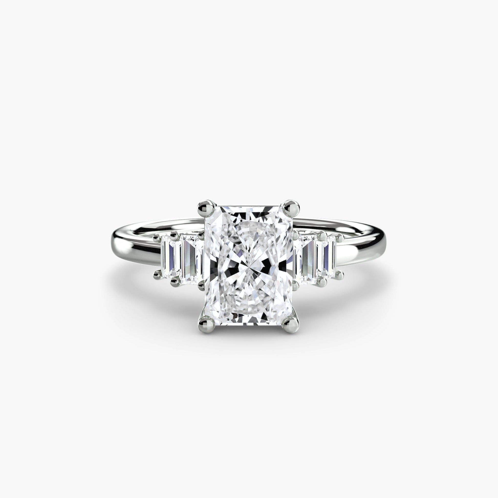 Baguette Accent Solitaire - MIMUKA