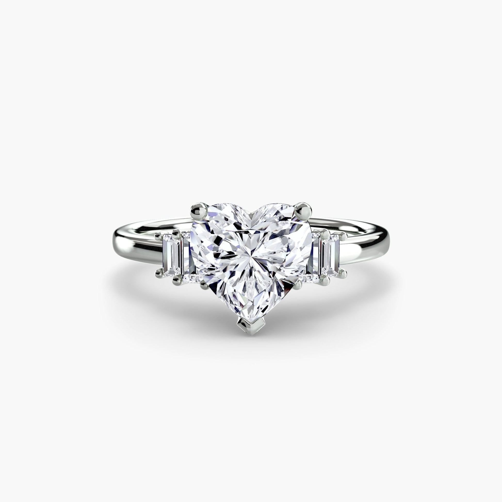 Baguette Accent Solitaire - MIMUKA
