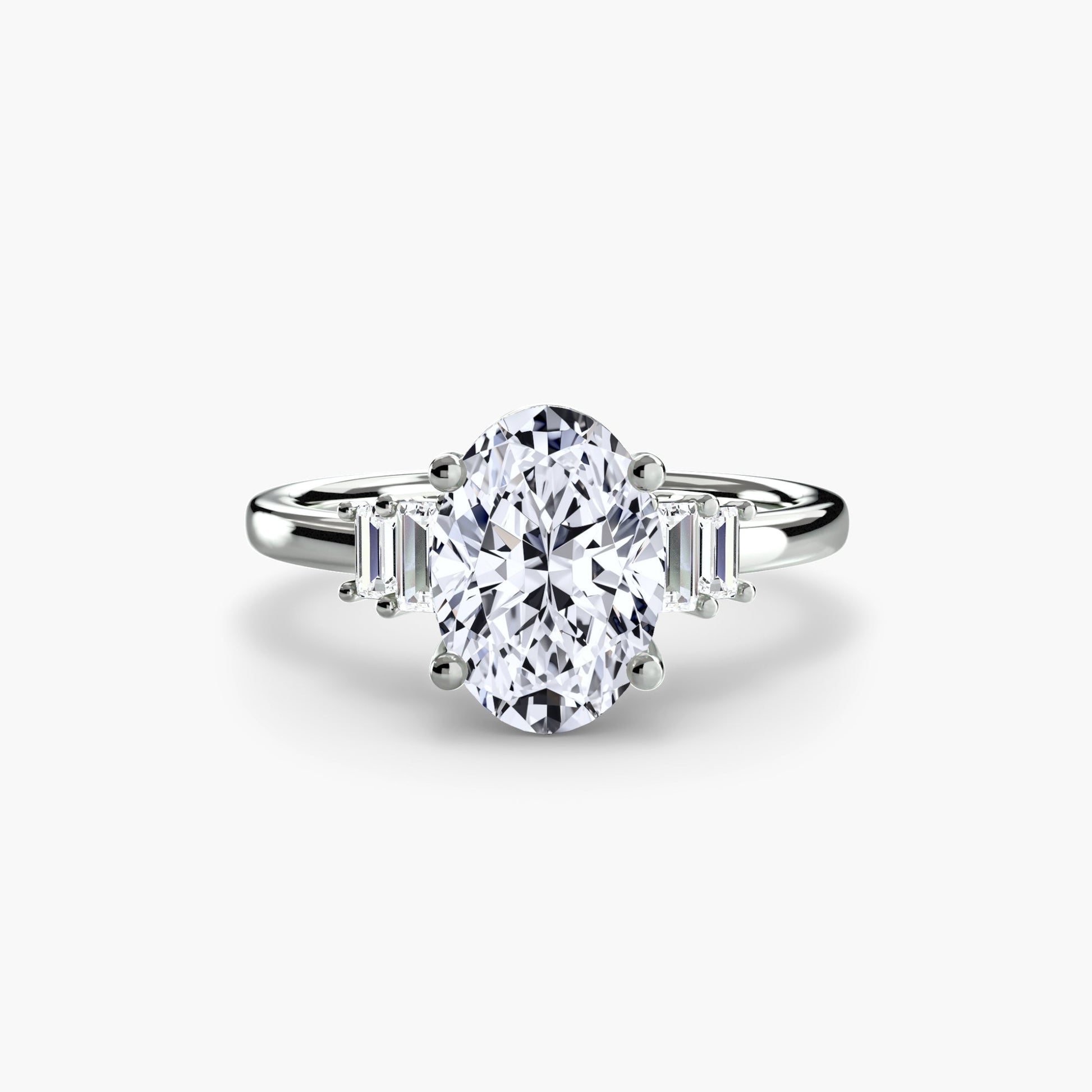 Baguette Accent Solitaire - MIMUKA