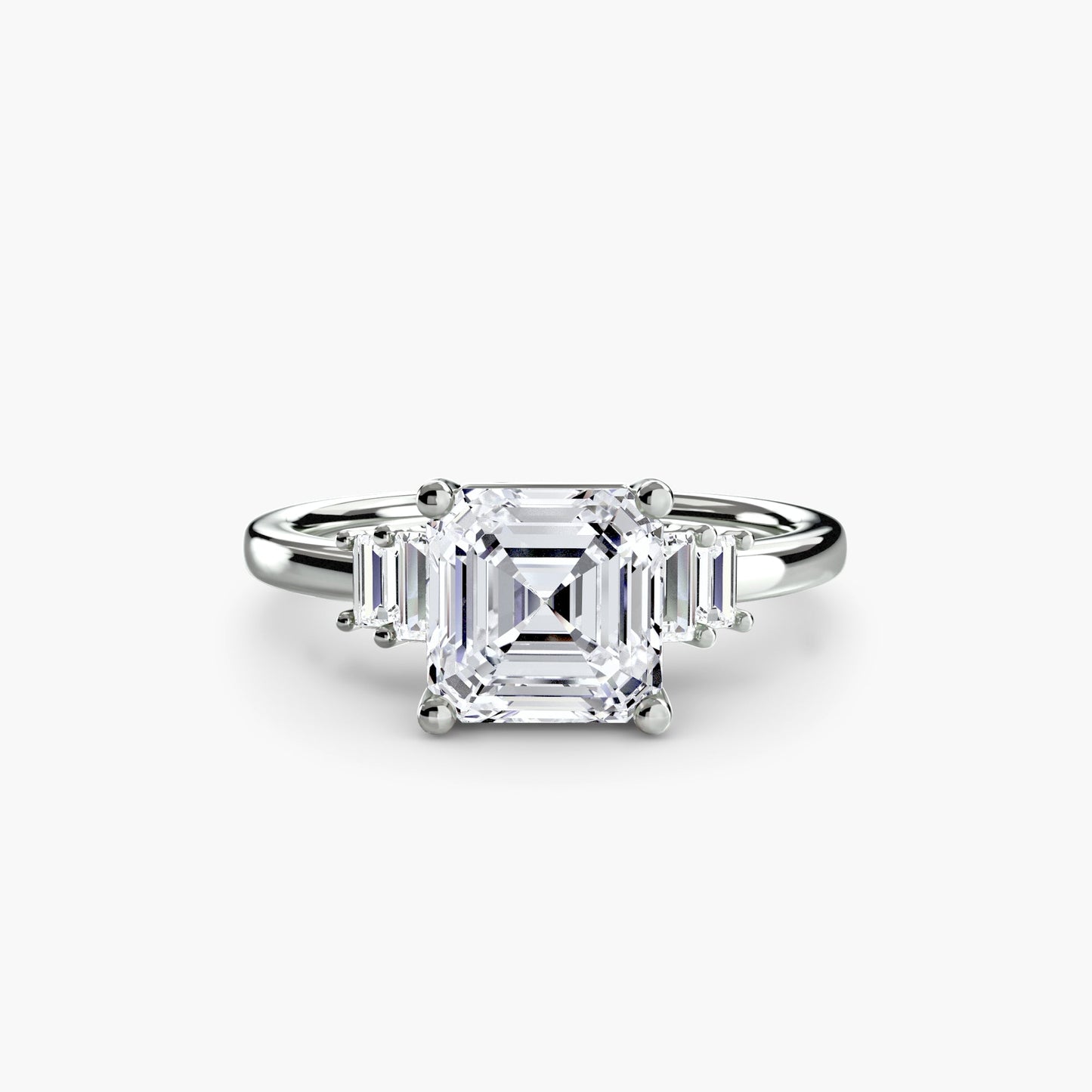 Baguette Accent Solitaire - MIMUKA