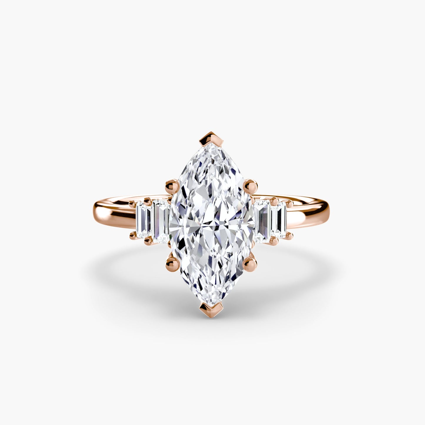 Baguette Accent Solitaire - MIMUKA