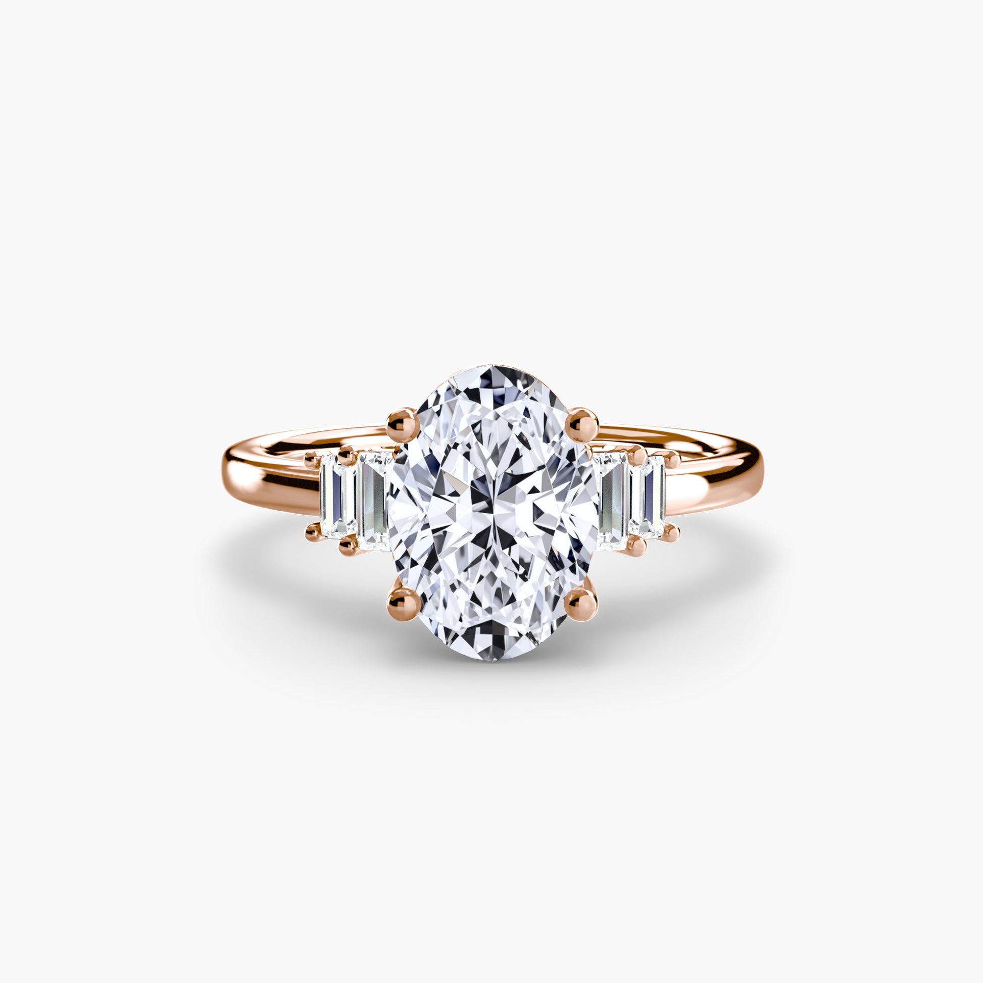 Baguette Accent Solitaire - MIMUKA