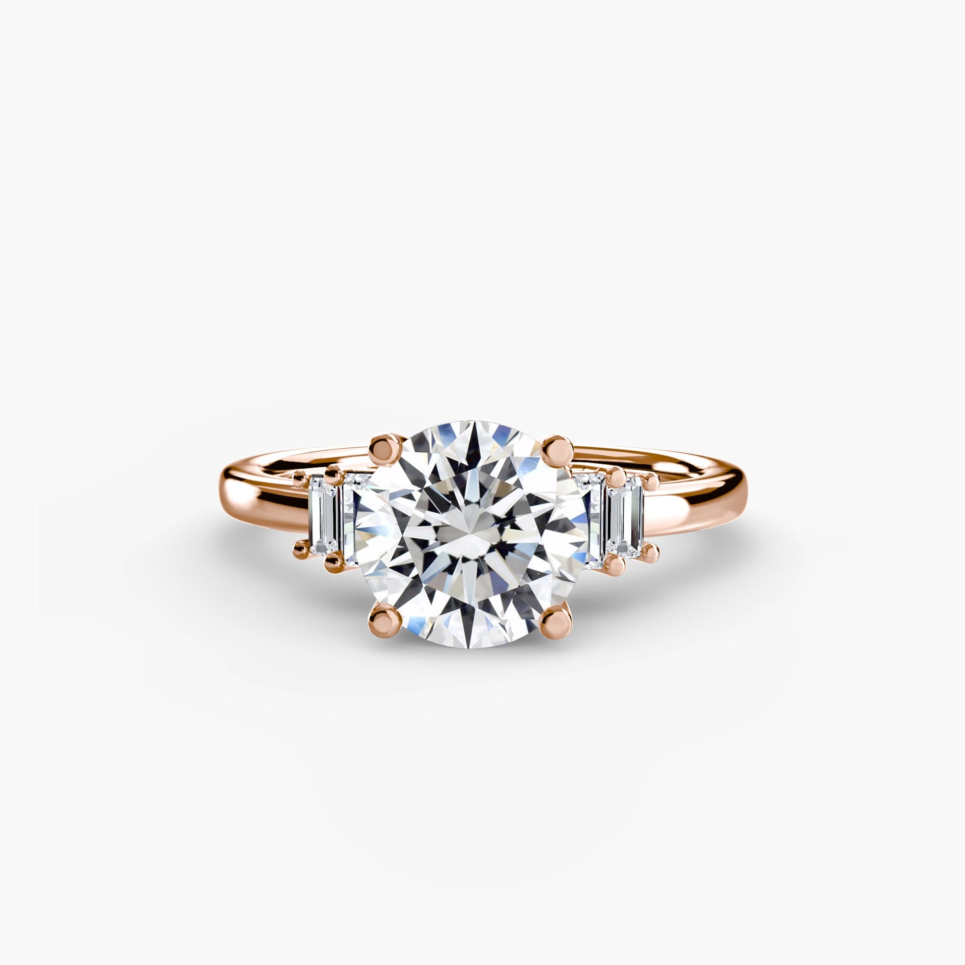Baguette Accent Solitaire - MIMUKA