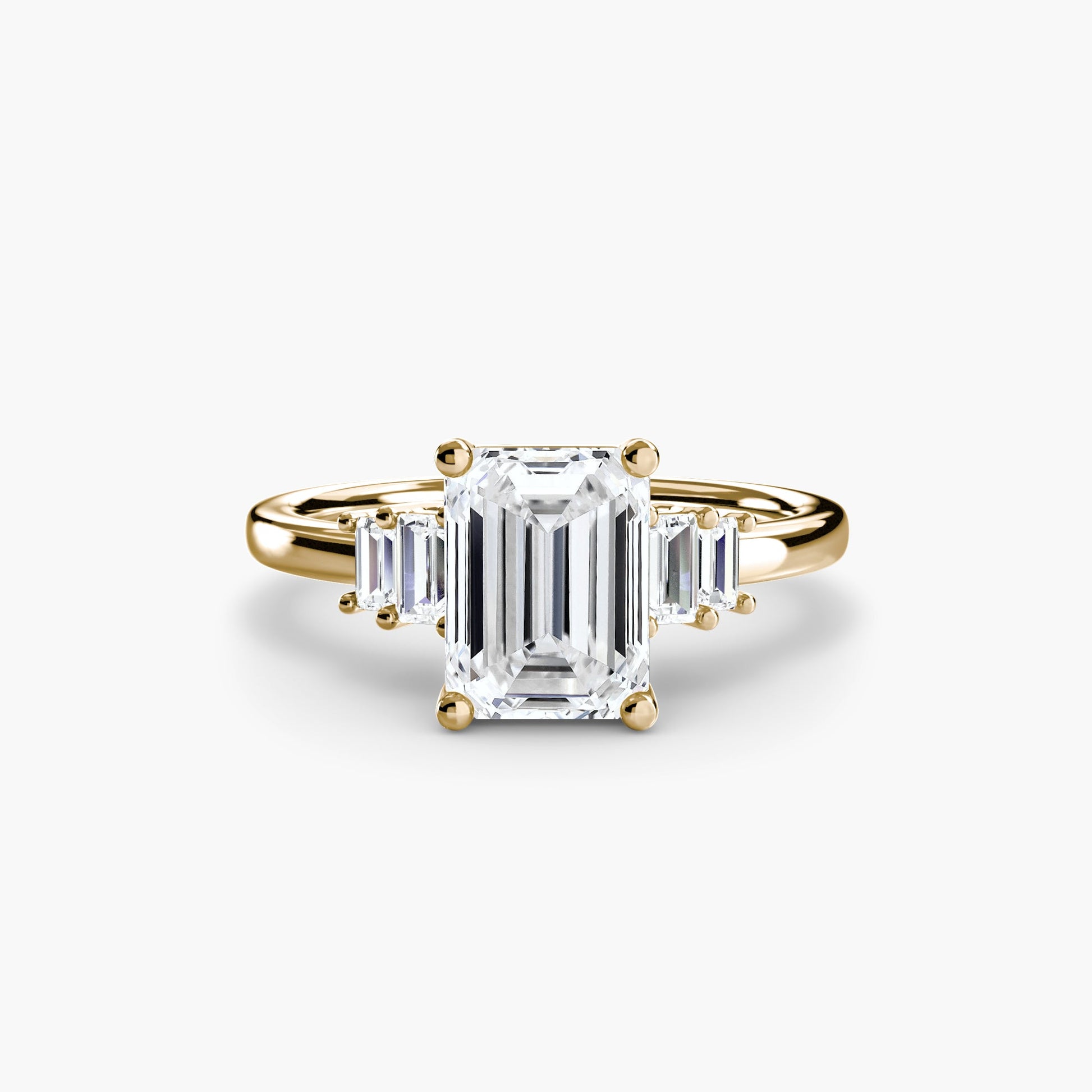 Baguette Accent Solitaire - MIMUKA