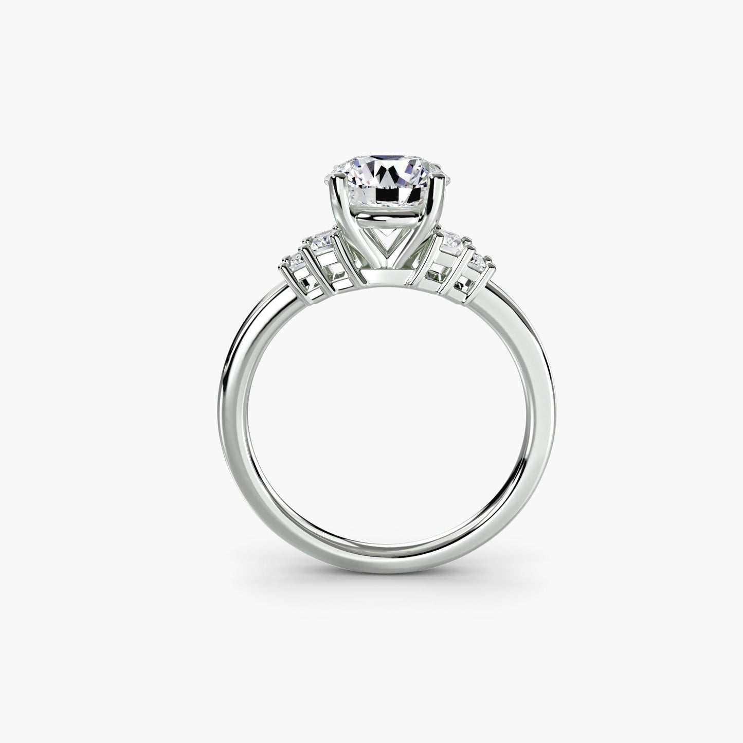 Baguette Accent Solitaire - MIMUKA