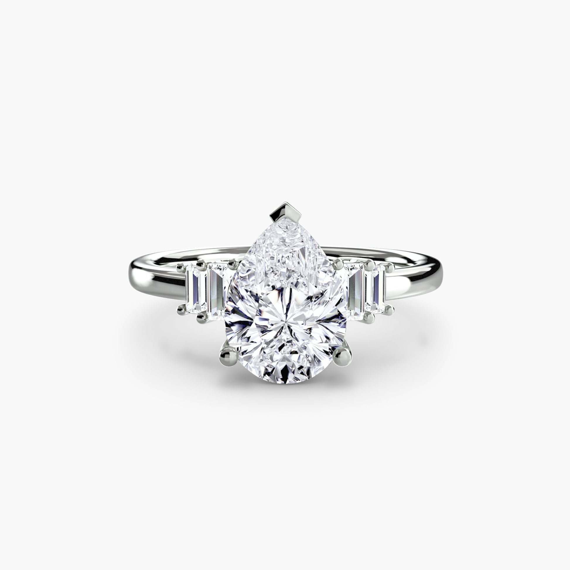 Baguette Accent Solitaire - MIMUKA
