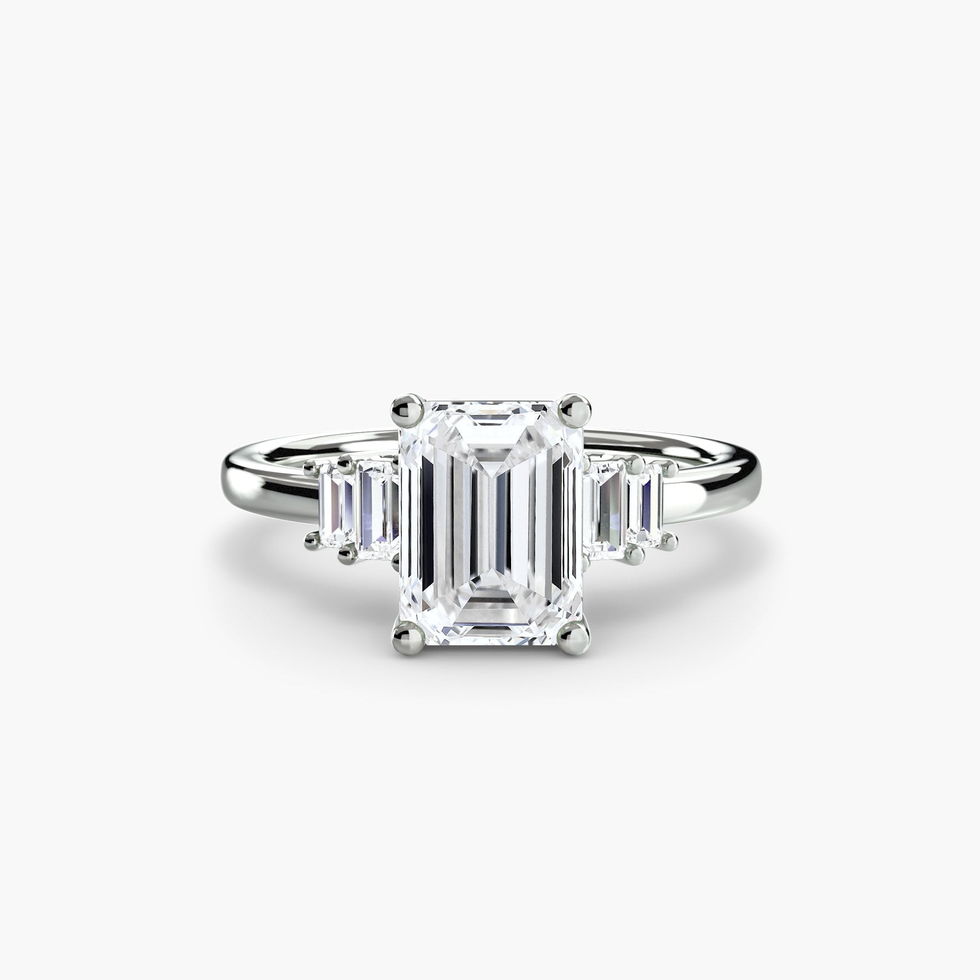 Baguette Accent Solitaire - MIMUKA