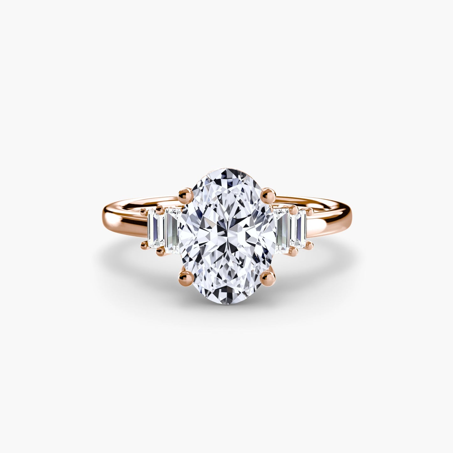 Baguette Accent Solitaire - MIMUKA