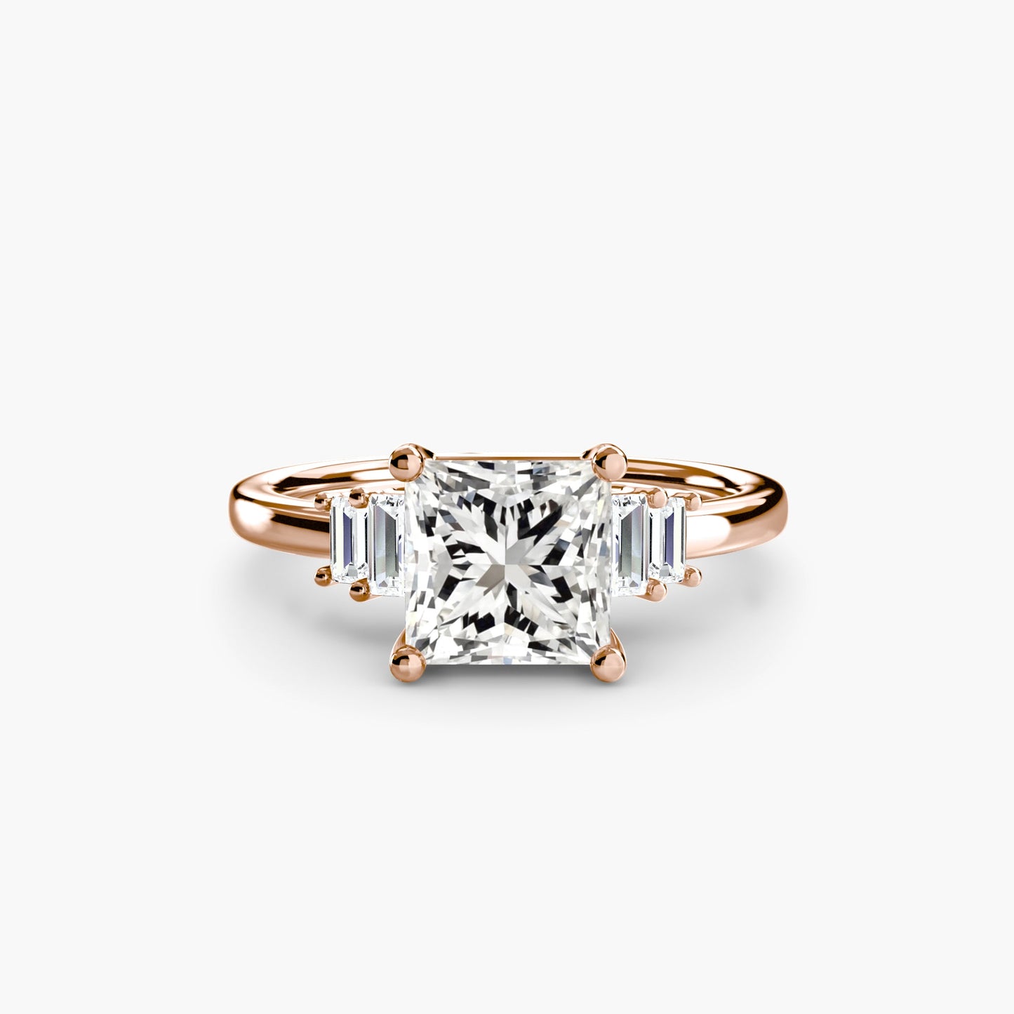 Baguette Accent Solitaire - MIMUKA