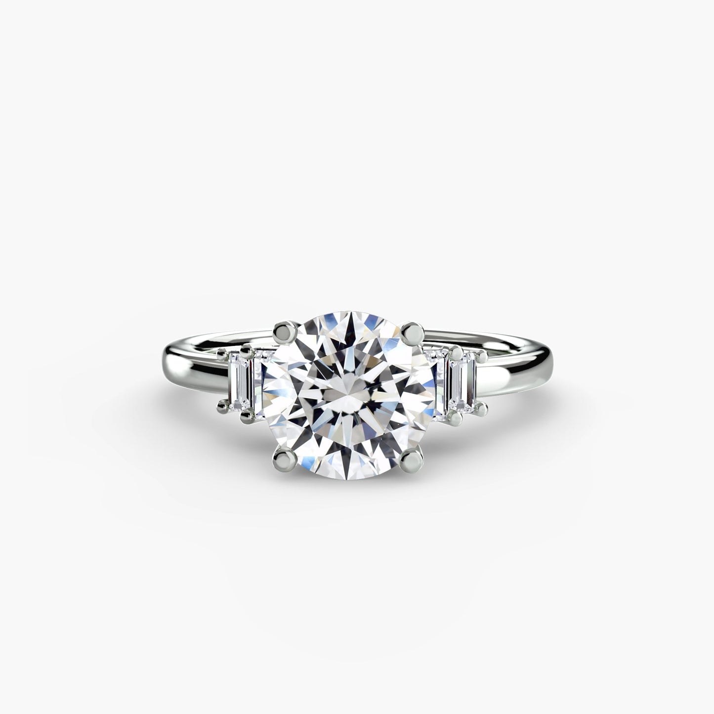 Baguette Accent Solitaire - MIMUKA