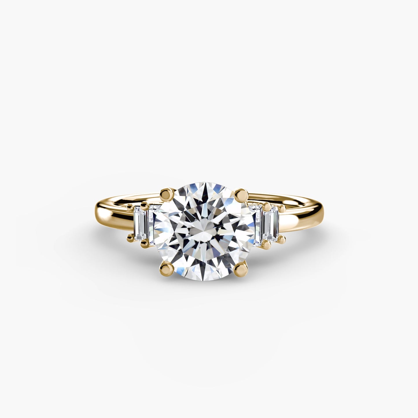 Baguette Accent Solitaire - MIMUKA