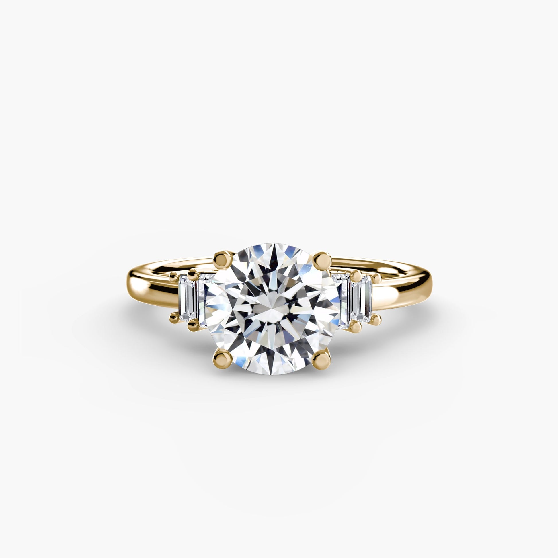 Baguette Accent Solitaire - MIMUKA