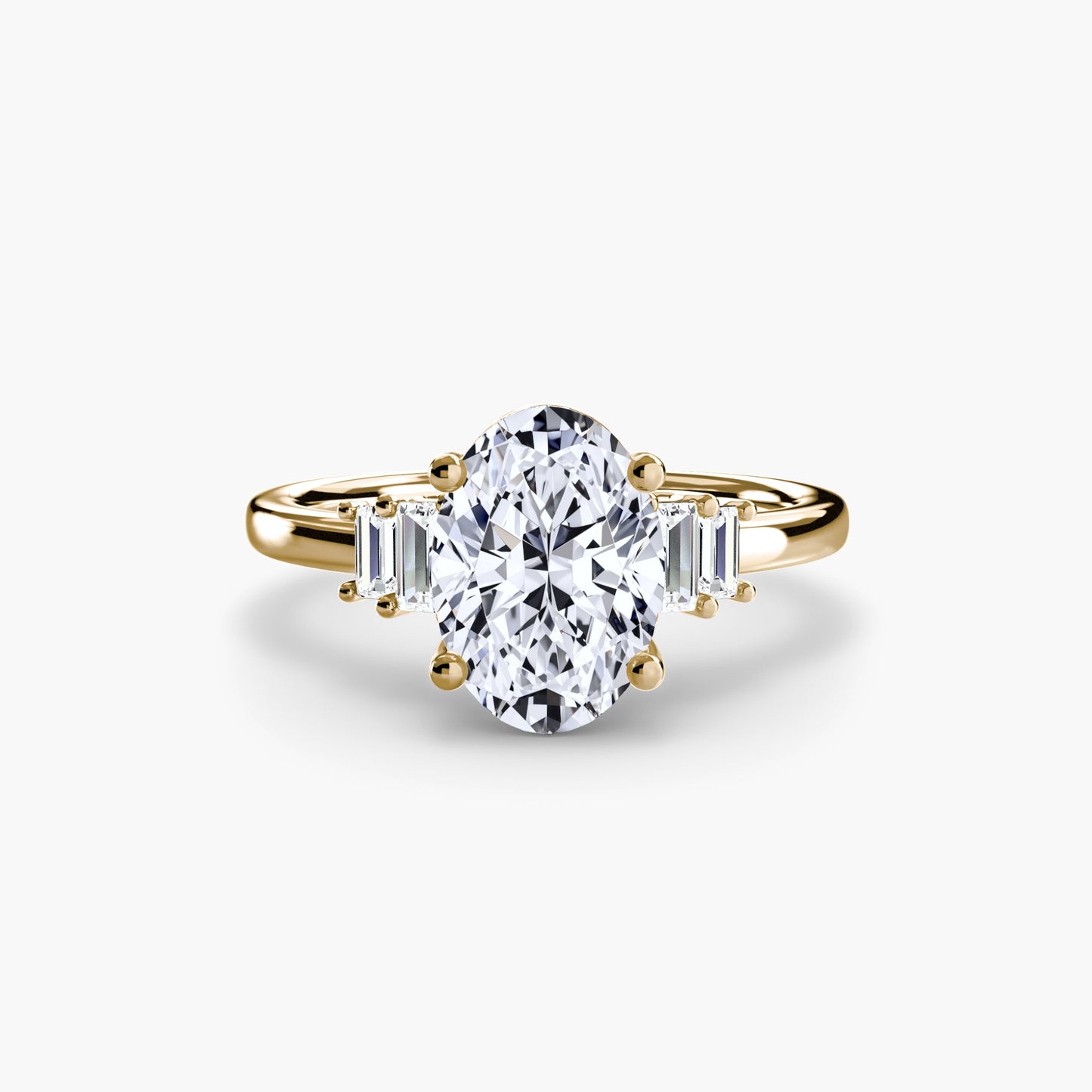 Baguette Accent Solitaire - MIMUKA