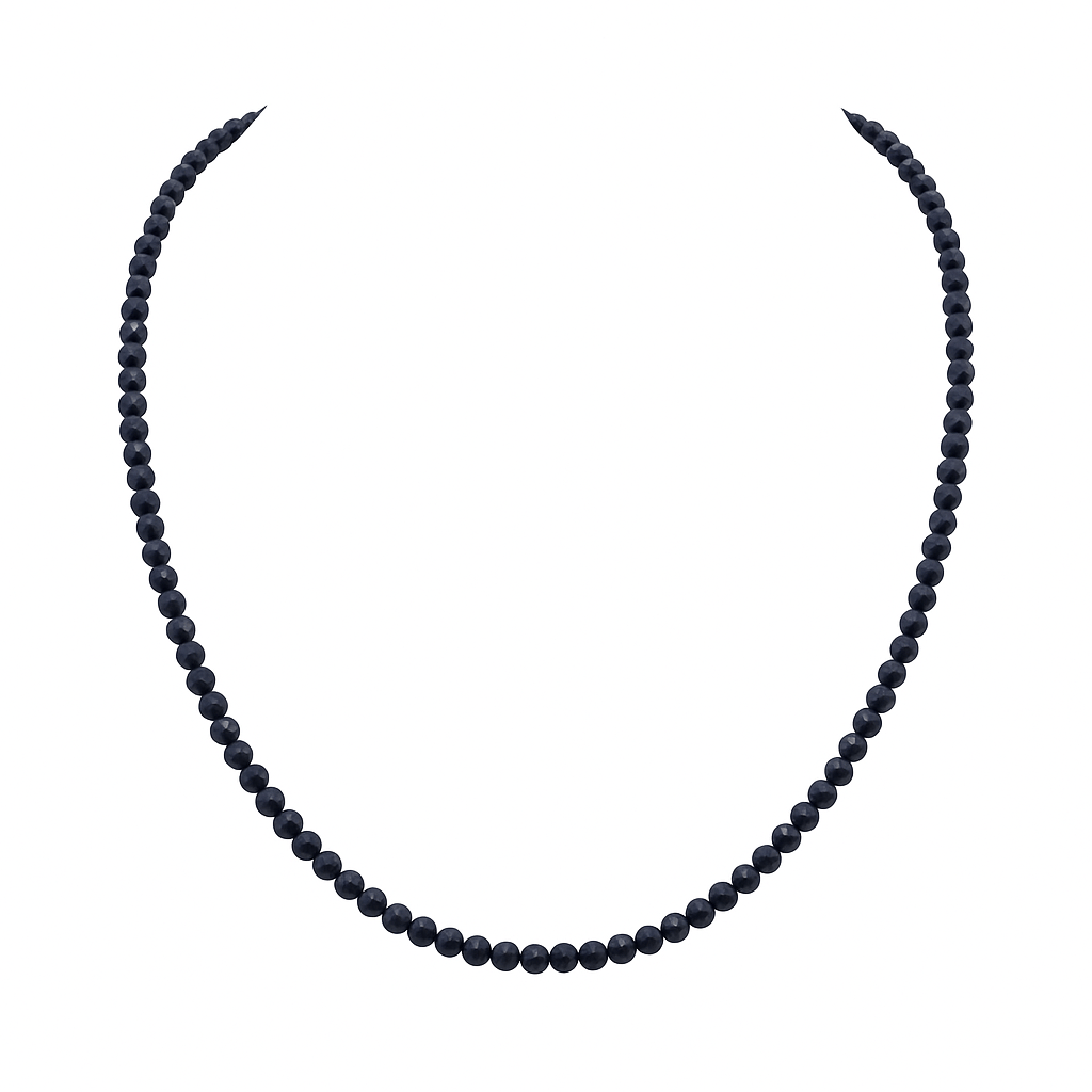 Collar de Piedras Preciosas, Rubí, Zafiro, Esmeralda, Amatista, 45 cm, Cierre Mosquetón, Ajustable - MIMUKA