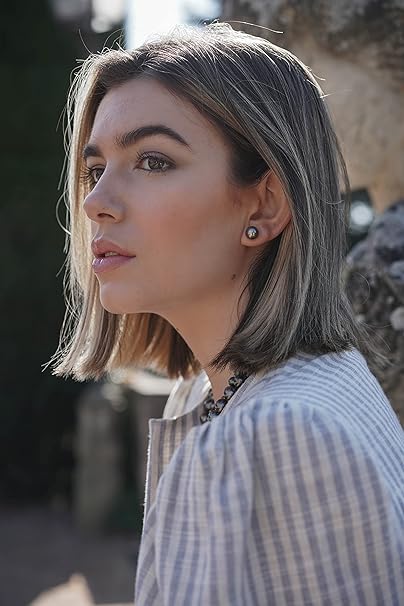 Tahiti Pearls 9 mm Silver 925 Stud Earrings - MIMUKA