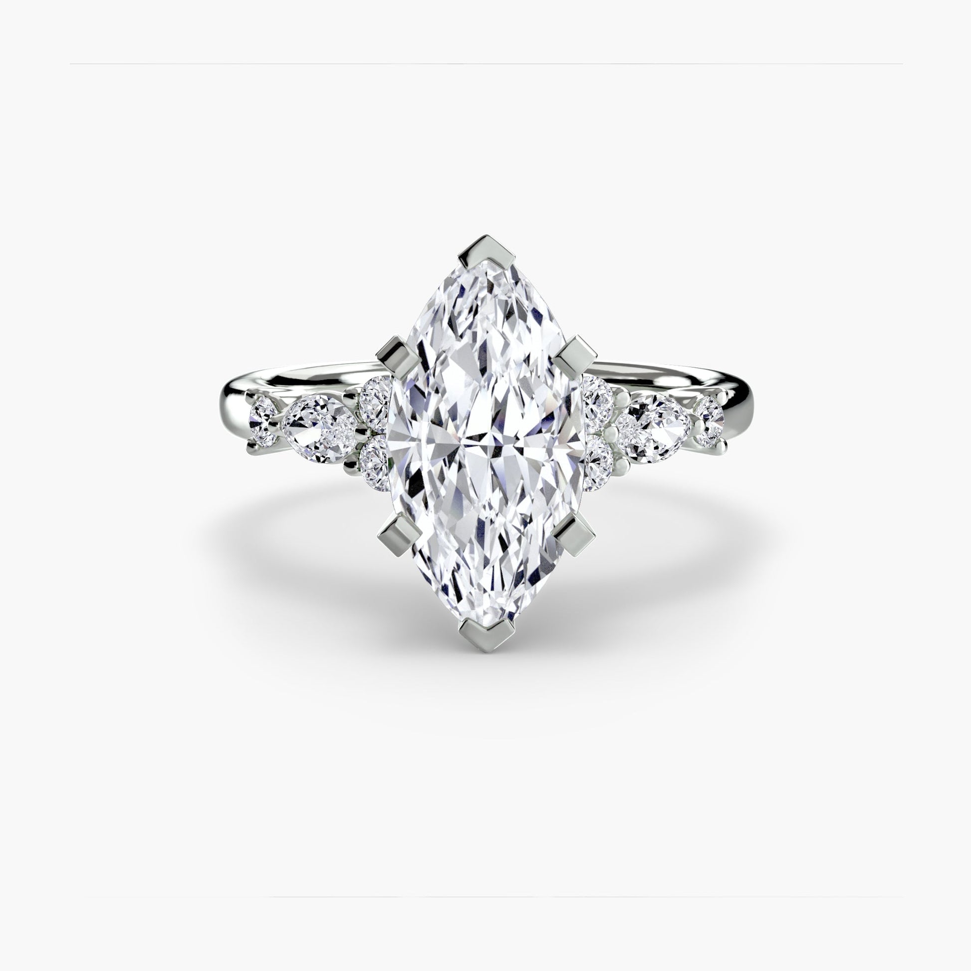 The Floral Accent Solitaire - MIMUKA