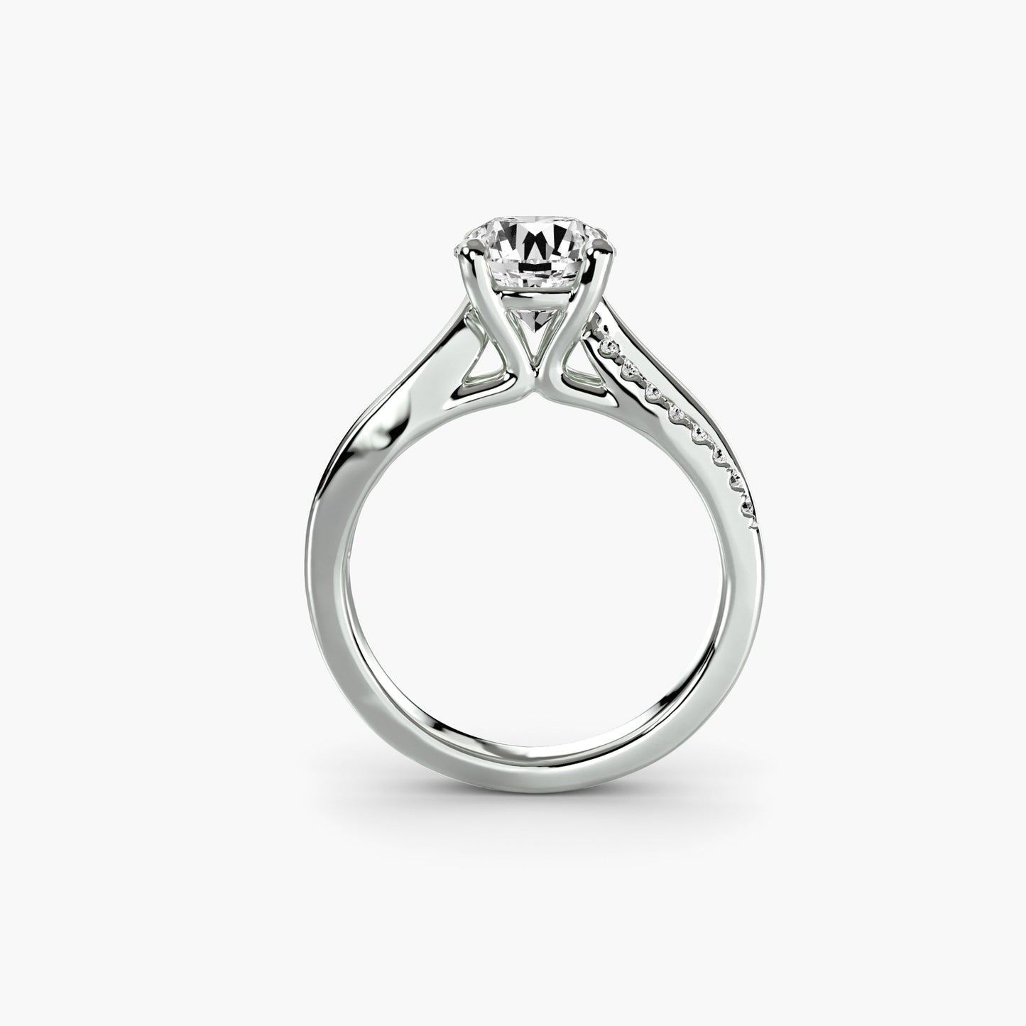 The Split Shank Pavé Solitaire - MIMUKA