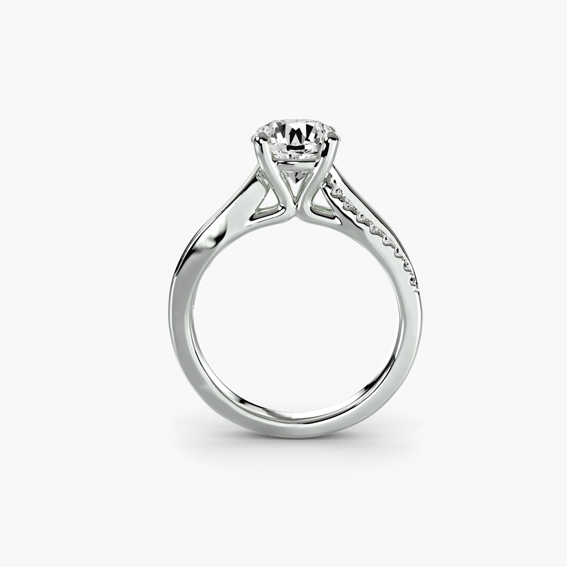 The Split Shank Pavé Solitaire - MIMUKA