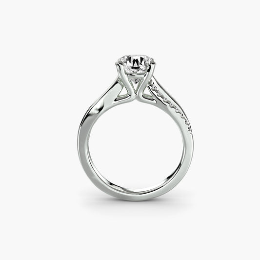 The Split Shank Pavé Solitaire - MIMUKA