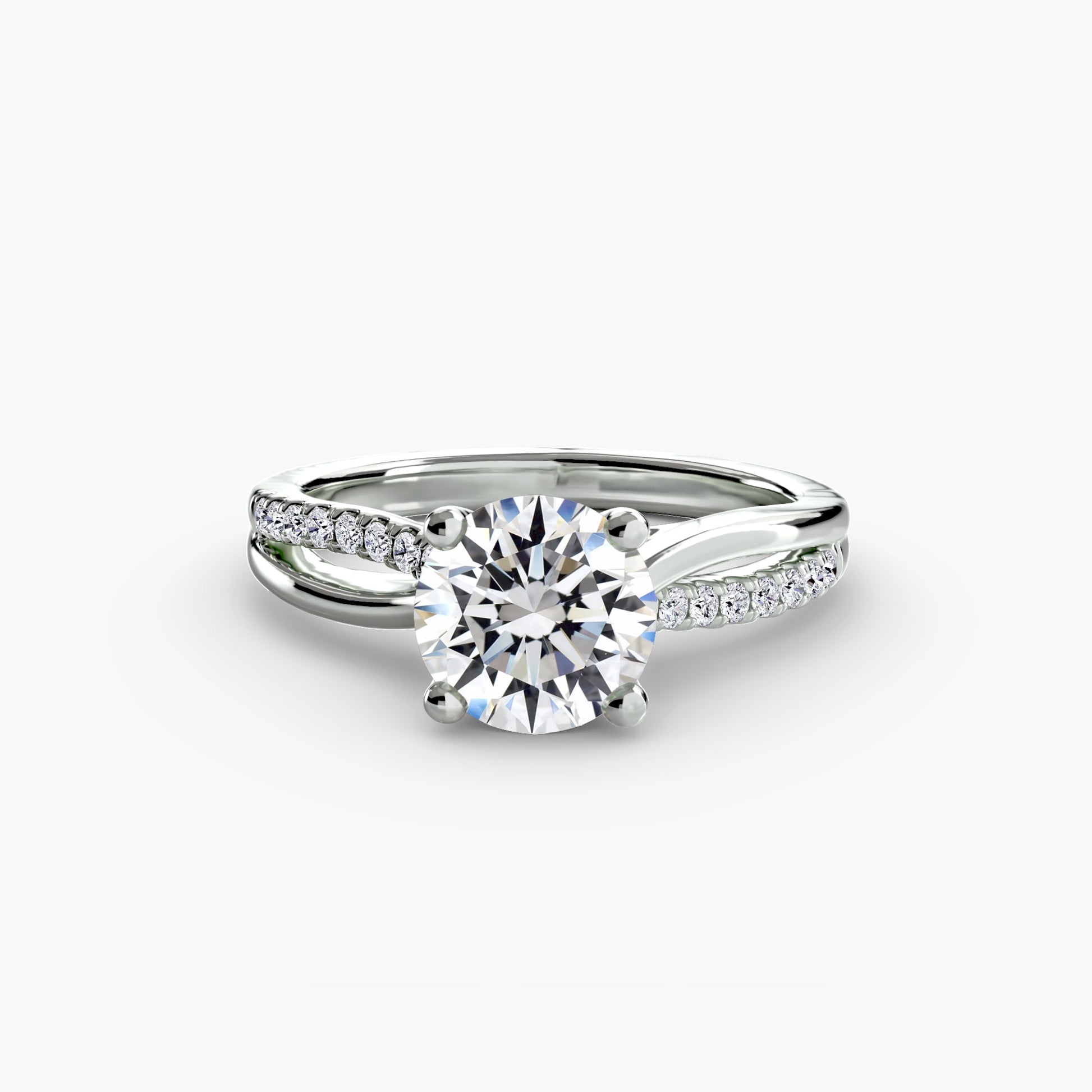 The Split Shank Pavé Solitaire - MIMUKA