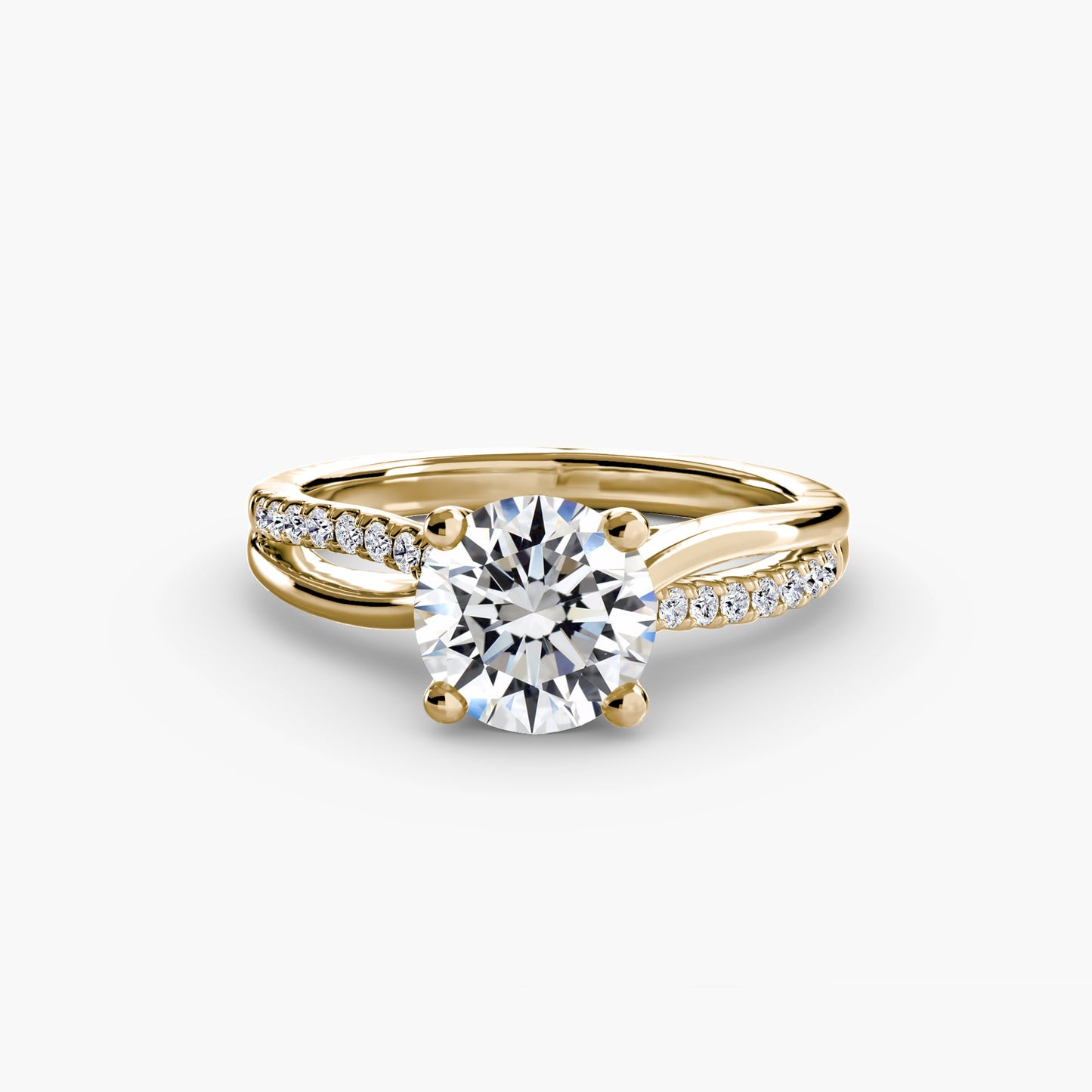 The Split Shank Pavé Solitaire - MIMUKA