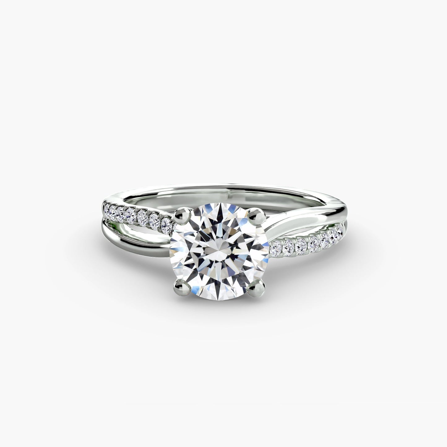 The Split Shank Pavé Solitaire - MIMUKA