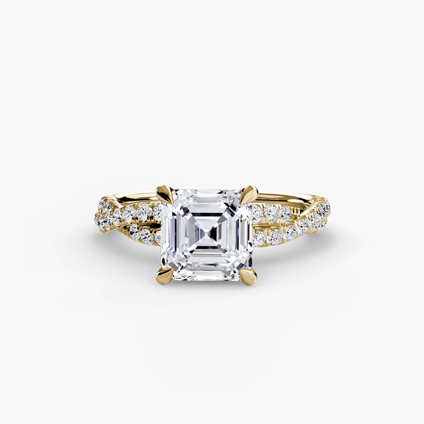The Twisted Pavé Solitaire - MIMUKA