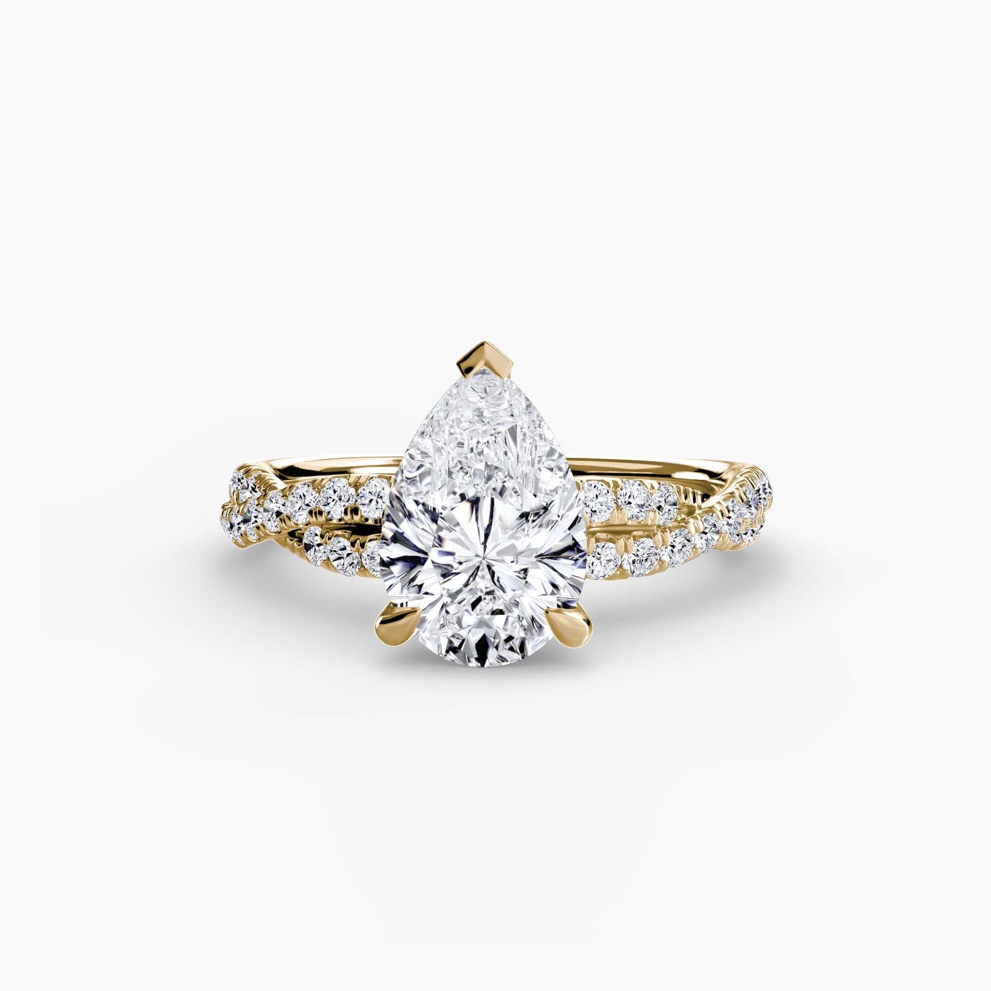 The Twisted Pavé Solitaire - MIMUKA