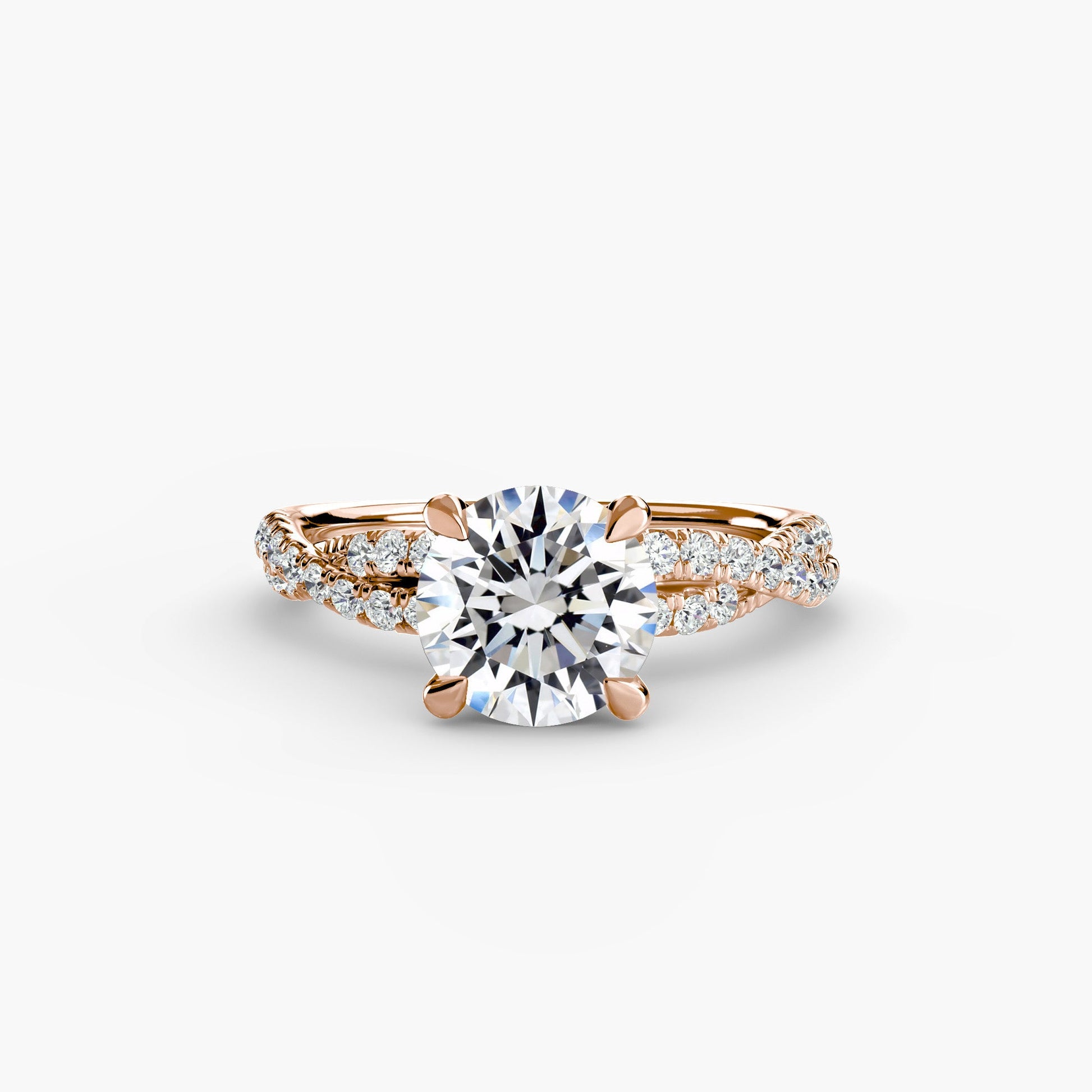 The Twisted Pavé Solitaire - MIMUKA