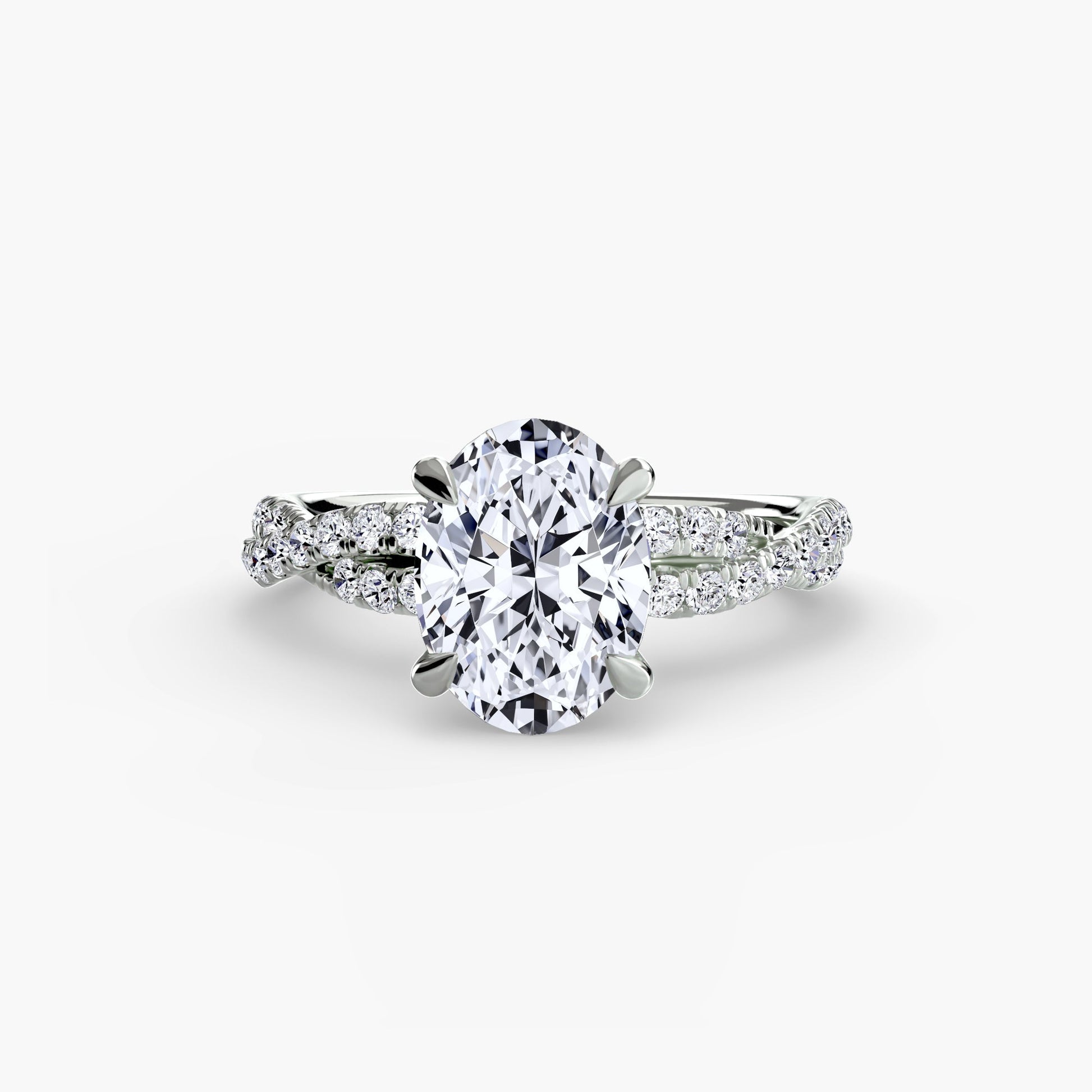 The Twisted Pavé Solitaire - MIMUKA