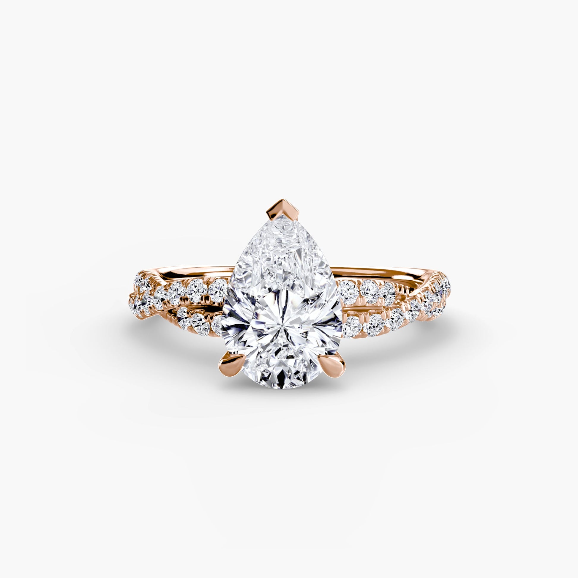 The Twisted Pavé Solitaire - MIMUKA