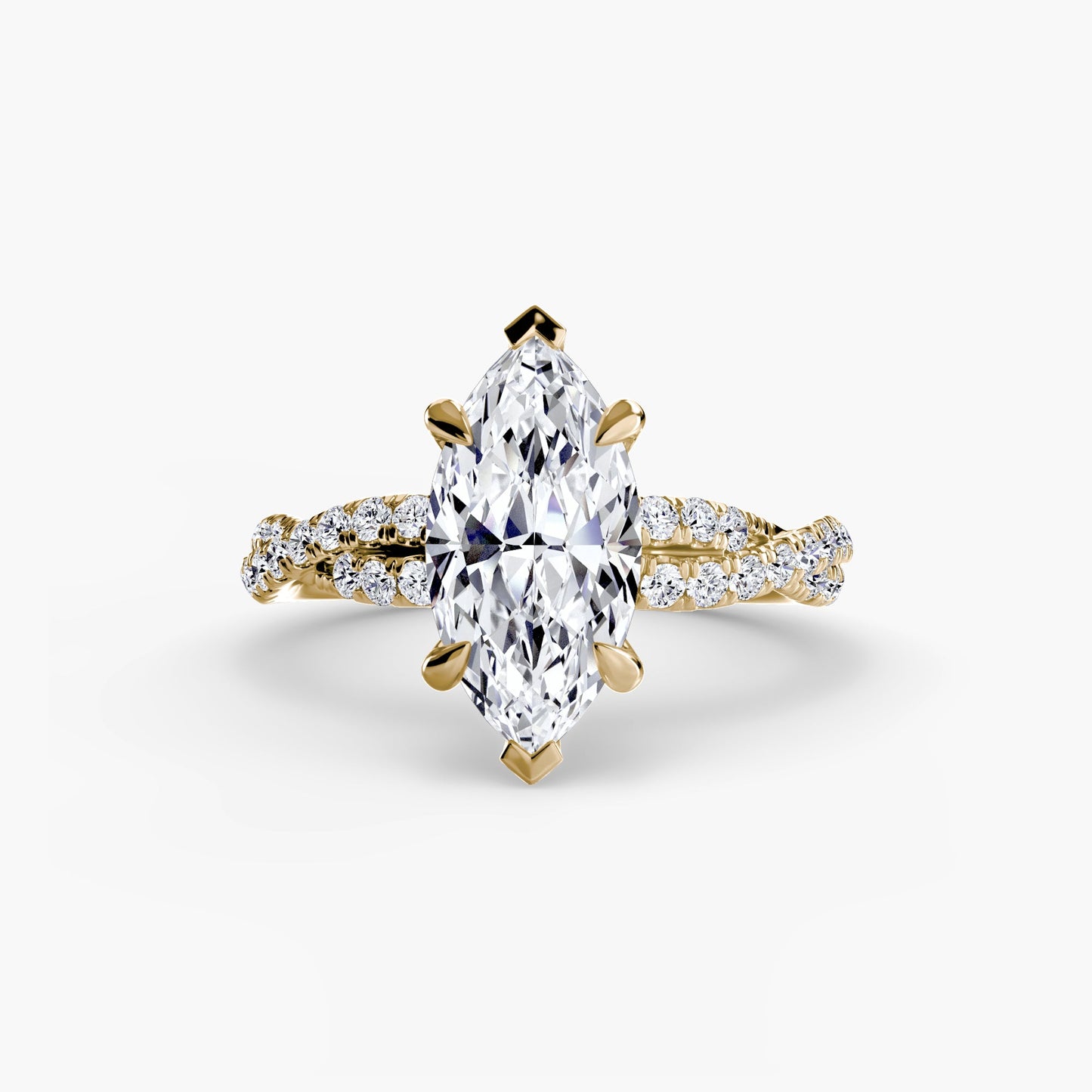 The Twisted Pavé Solitaire - MIMUKA