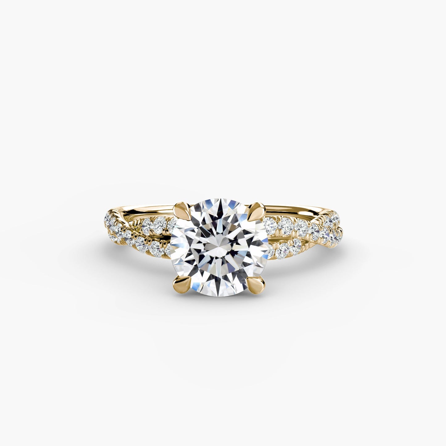 The Twisted Pavé Solitaire - MIMUKA