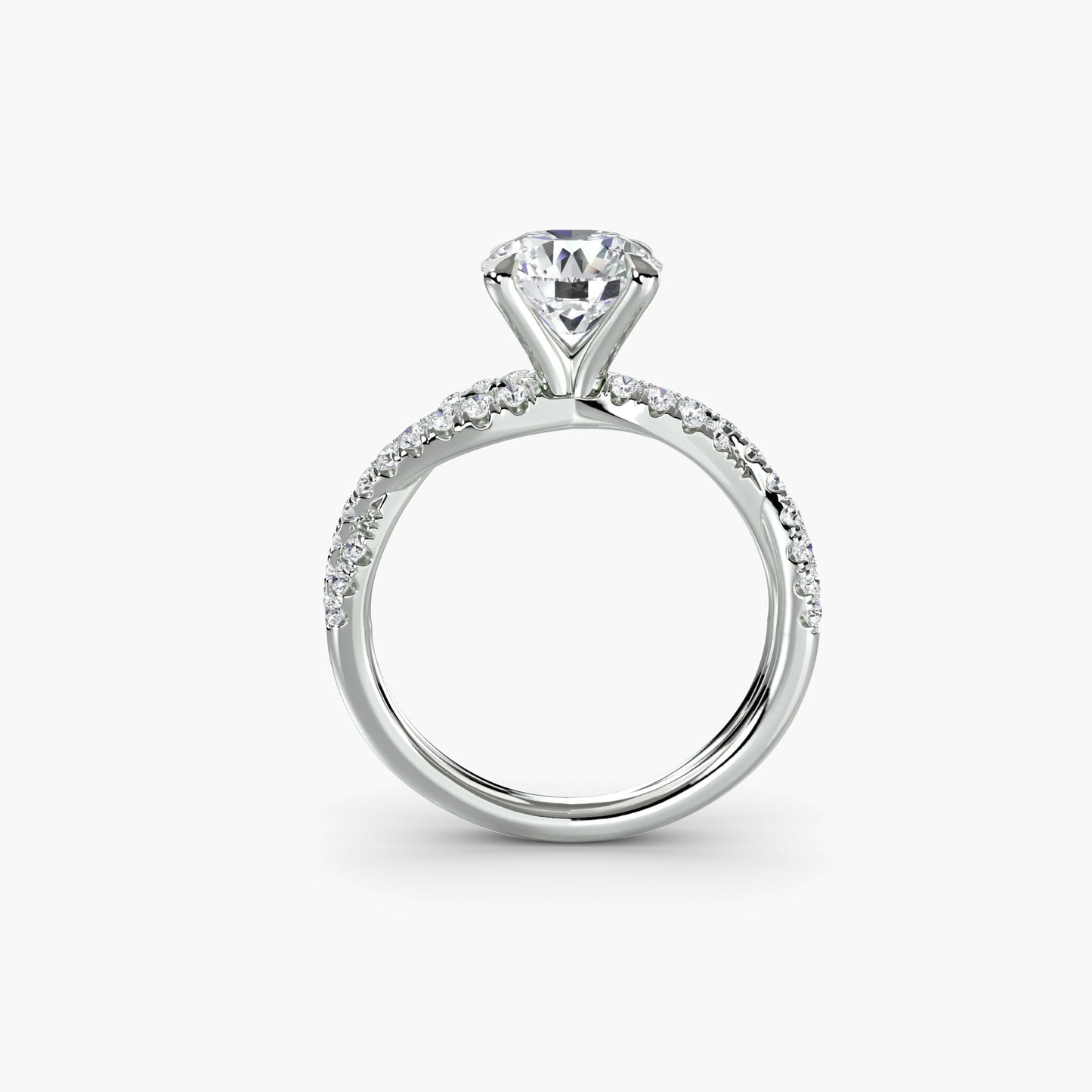 The Twisted Pavé Solitaire - MIMUKA