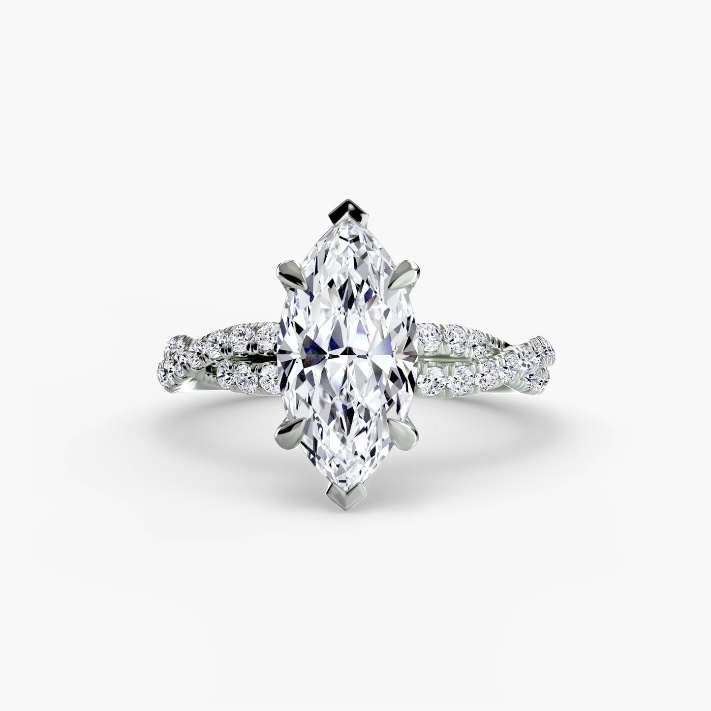 The Twisted Pavé Solitaire - MIMUKA