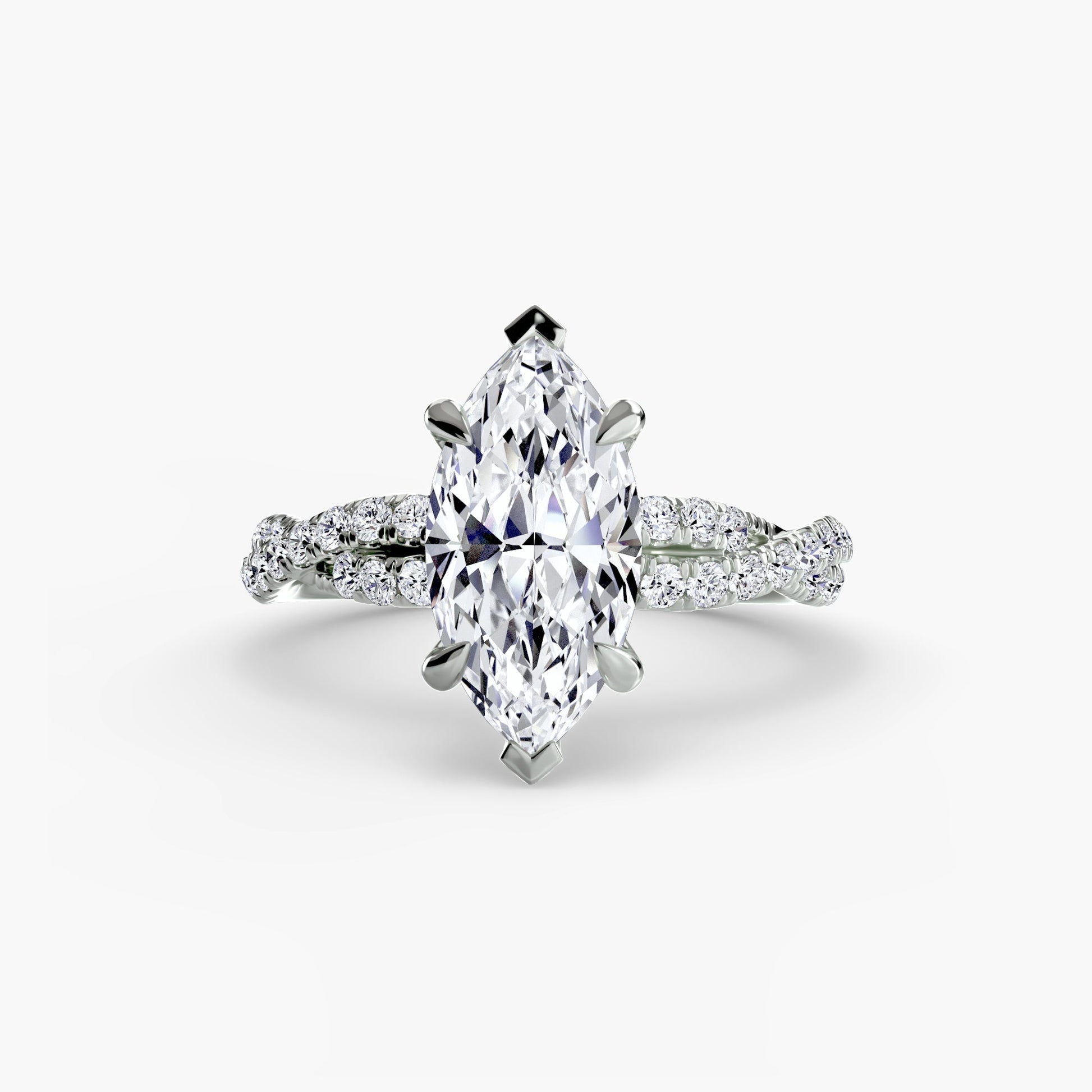 The Twisted Pavé Solitaire - MIMUKA